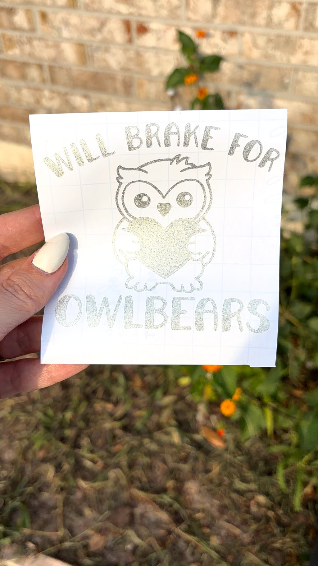 I Brake For Owlbears - Vinyl Decal