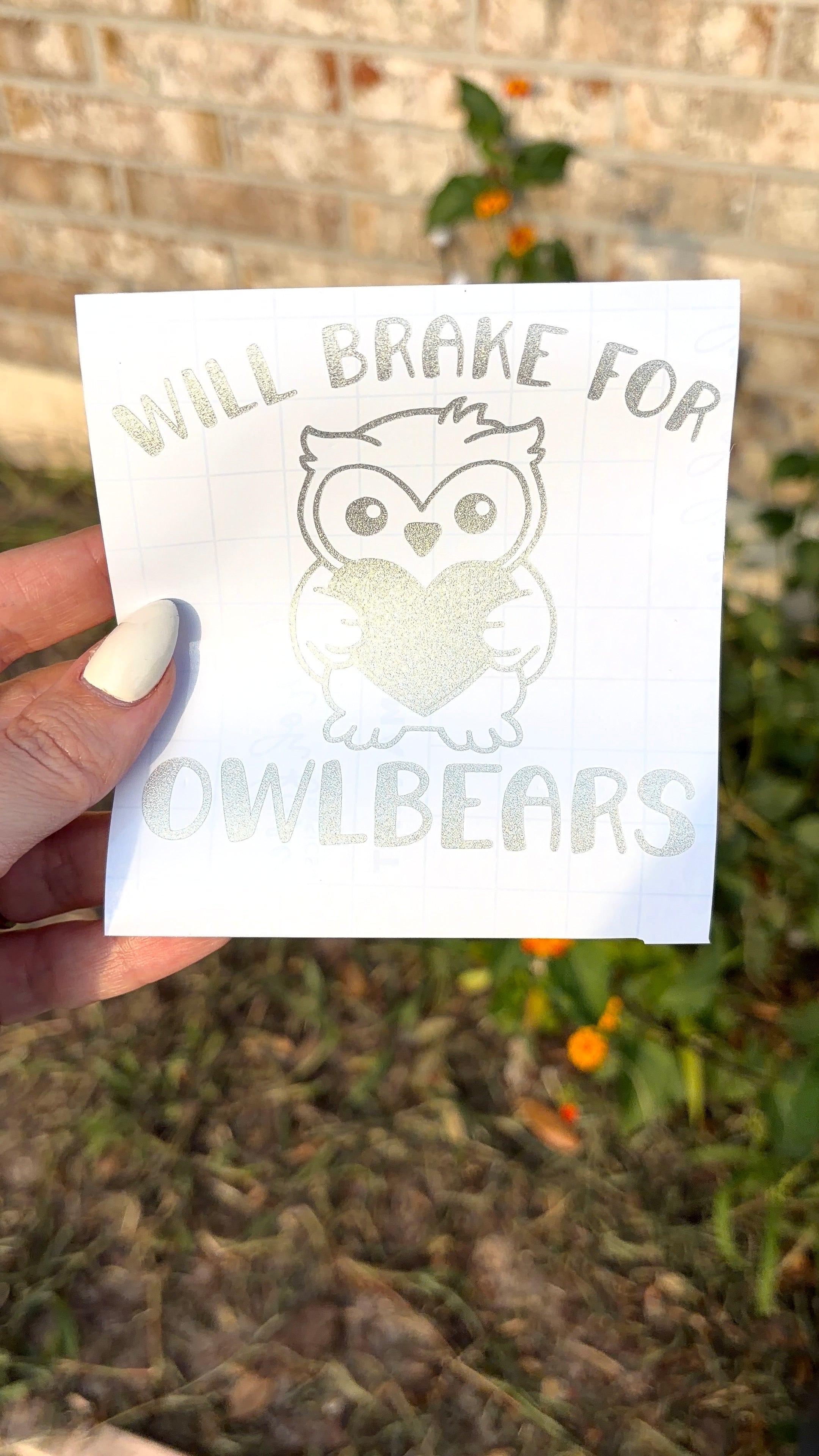 I Brake For Owlbears - Vinyl Decal