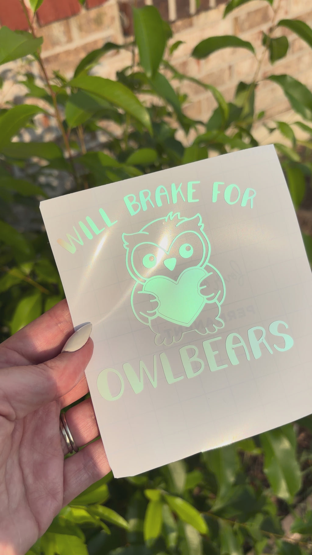 I Brake For Owlbears - Vinyl Decal